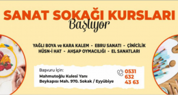 Sanat Sokağında Geleneksel El Sanatları Kursları Başlıyor