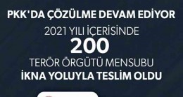 200 Örgüt Mensubu Teslim Oldu