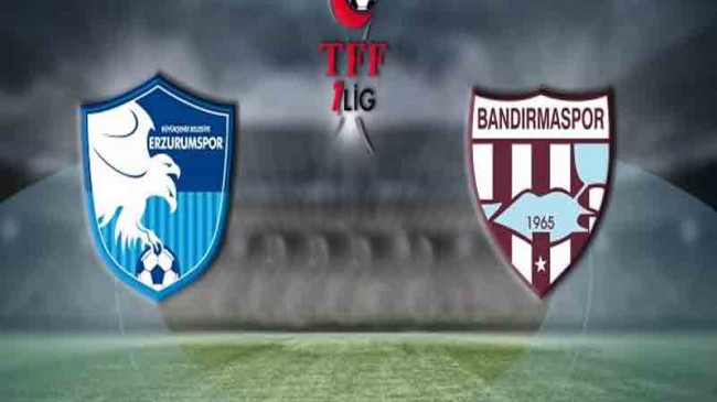 Büyükşehir Belediye Erzurumspor – Royal Hastanesi Bandırmaspor: 1-0