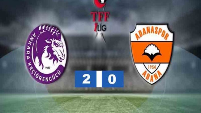 Ankara Keçiörengücü – Adanaspor: 2-0