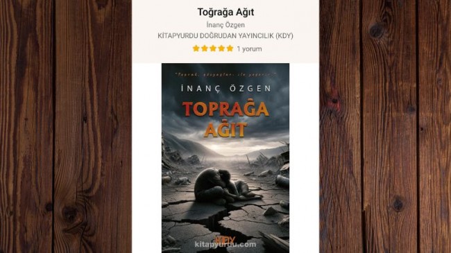 Prof. Dr. İnanç ÖZGEN’den Yeni Kitap: “Toprağa Ağıt”