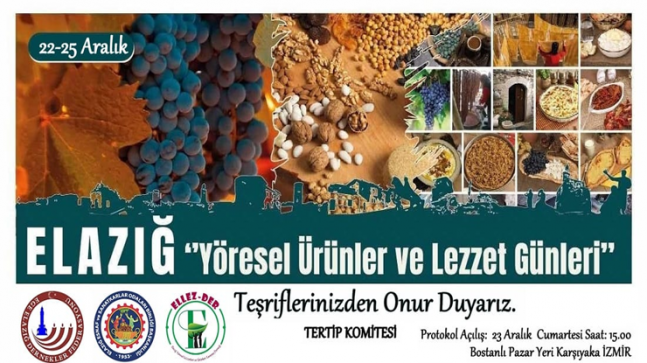 Elazığ Yöresel Ürünler ve Lezzet Günleri fuarı İzmir Karşıyaka Bostanlı’da – Şenli Bingöl Bal Fuara Damga Vuracak