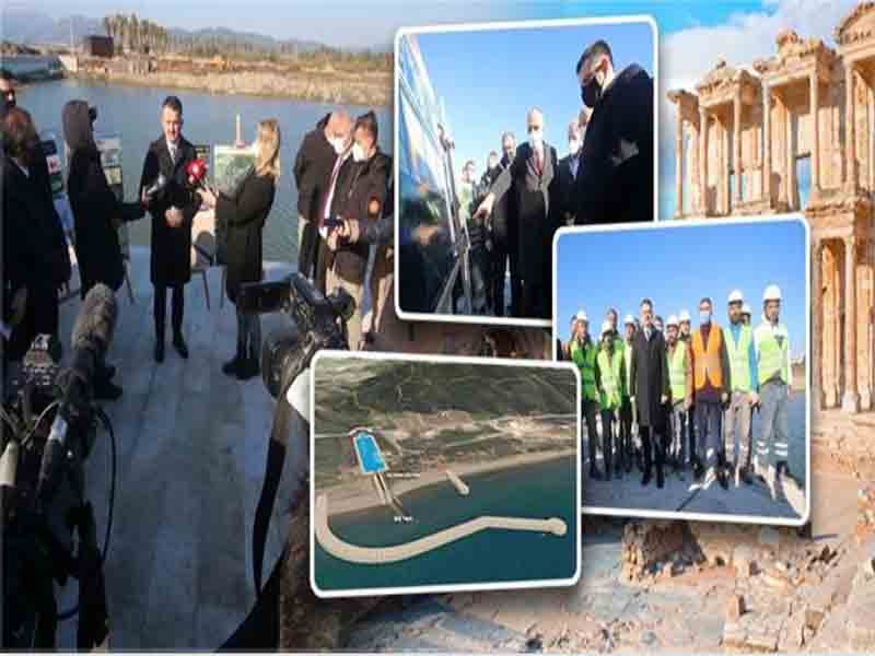Pakdemirli Efes Antik Kanal Projesi’nin ilk etabını inceledi