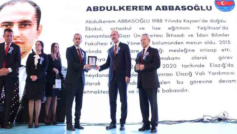 Elazığ Vali Yardımcısı Abbasoğlu, Afet Yönetimi Üstün Başarı Ödülü Aldı